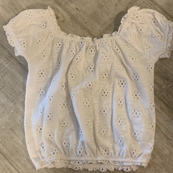 Girls 7 for All Mankind adorable white top - Picture 3 of 3